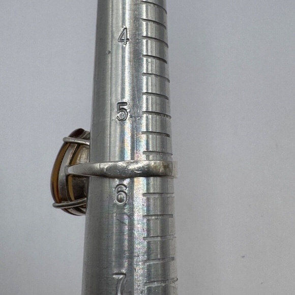 Color Change Created Zoisite Pear Cabochon Ring and Earring Set - Sterling 5.75 - Picture 10 of 10